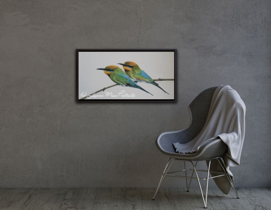 Rainbow Bee Eaters - Framed Original